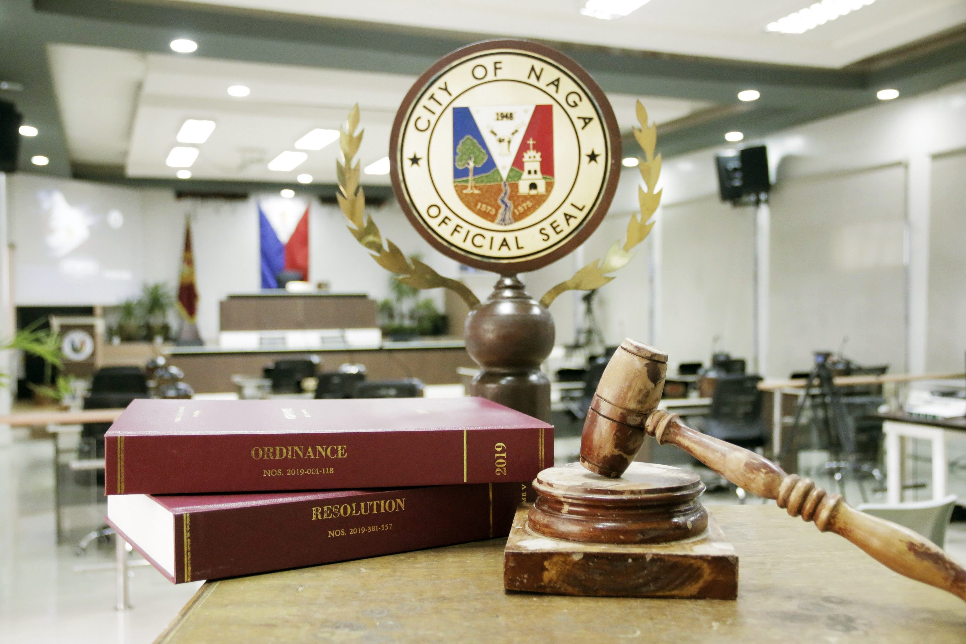 The Mace and Gavel of the Sangguniang Panlungsod ng Naga