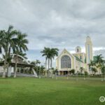 The famed Basilica Minore and its vast facade where occasional church-goers take breaks and even do activities apart from religious ones