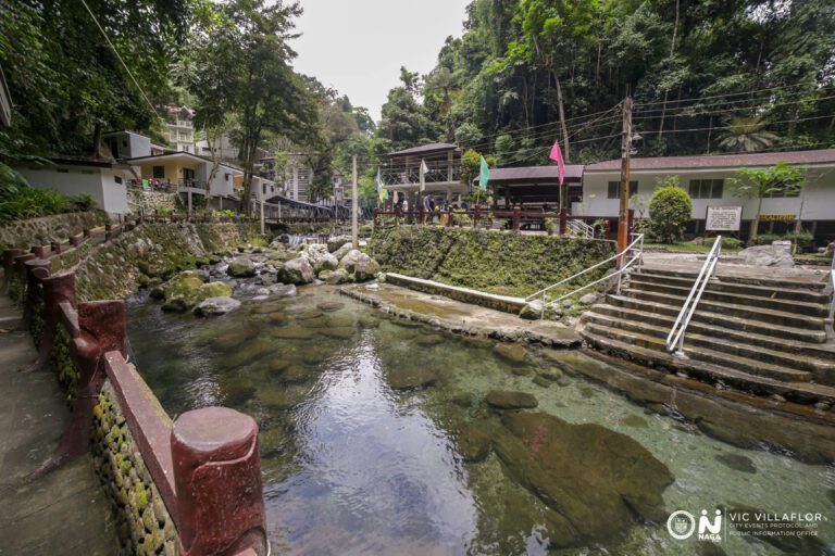 Free flowing water from the mountain runs through the resort and is used in the pools