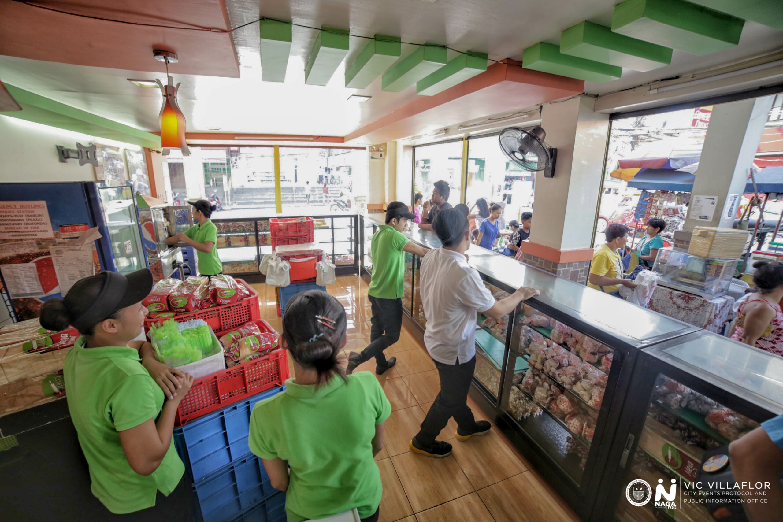 The Siopao Center's employees hard at work serving hungry patrons