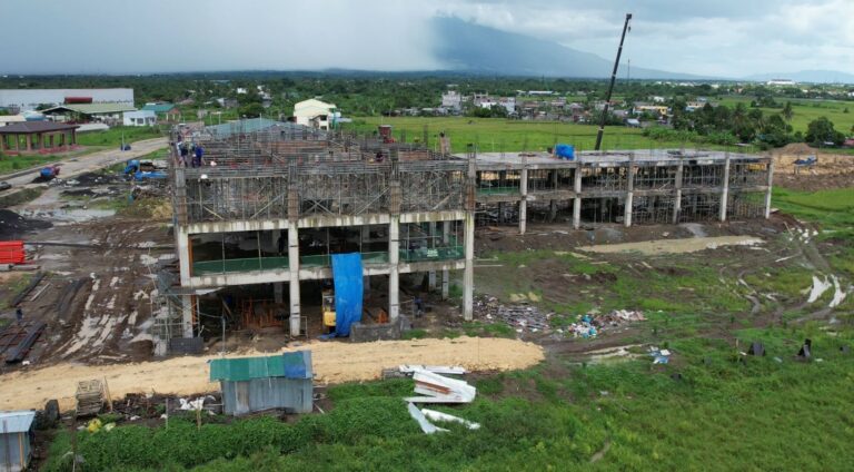 THE New Naga City Hospital at the Balatas New Development Area in Barangay Balatas of which the construction is expected to be completed by the third quarter of 2023. The photo was taken on July 25, this year.