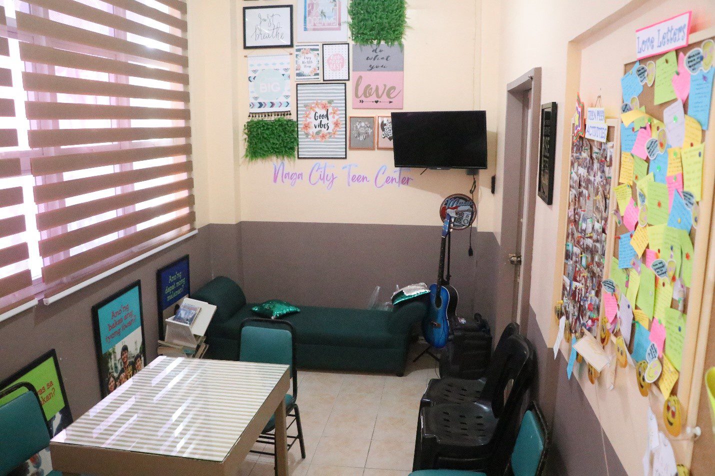 THE Naga City Teen Center at the City Planning and Nutrition Office where teenagers, especially young girls, receive direct interventions toward the prevention of risky sexual and non-sexual behaviors. The center, which is being manned by peer counsellors, lays out the opportunity for the young ones to talk about various issues and concerns affecting them.