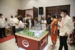 MAYOR Nelson Legacion (wearing a black coat) takes a look at the scale model of Futura Monte Naga, a P1-B mixed-use real estate development project that will rise in 1.9 hectare lot in Naga City. Photo also shows Vice Mayor Cecilia de Asis in a huddle with Branch Manager Ruel Fernandez of Futura Monte Naga. With the mayor is First Vice President Aven Valderrama, Brand/Product and Regional head of the Filinvest Land, Inc.