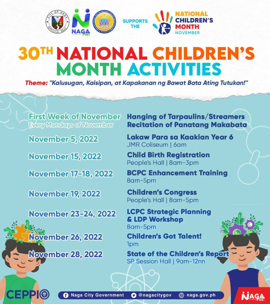 30th National Children's Month Activities