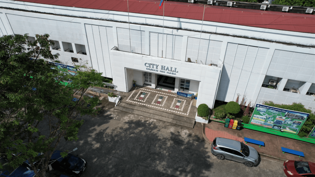 Drone shot of the Naga City Hall.