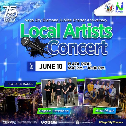 Local Artists Concert at Plaza Rizal CITY OF NAGA