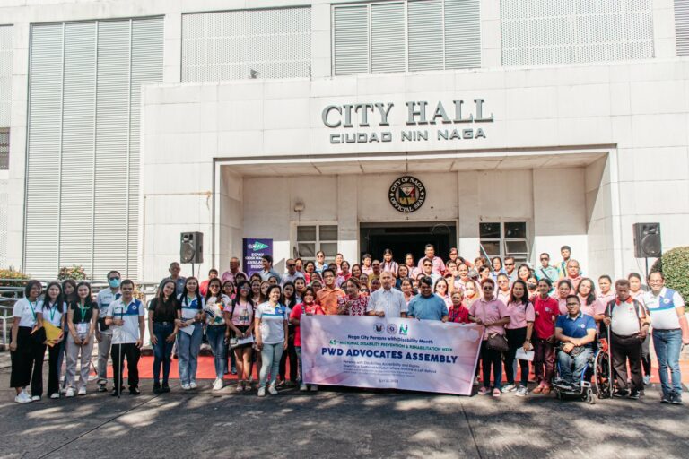 OATH-TAKING | The officers and members of the Naga City PWD Vendors Association and the Naga City PWD Youth Association after the swearing-in rite on Monday, June 10, this year. Photo also shows the Sangguniang Panlungsod members, City Administrator Elmer Baldemoro, and Atty. PJ Barrosa, PDAO Head.