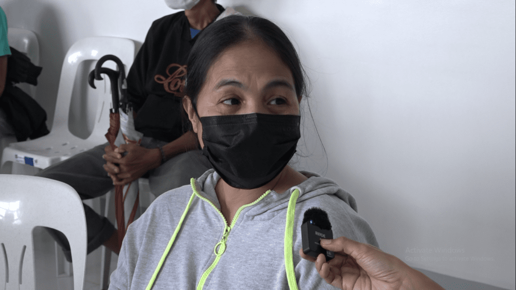 An image of Eden Pastor, a resident of Naga and a patient of the Naga City General Hospital