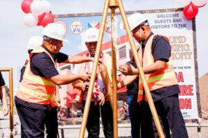 BETTER FACILITIES FOR FIRE RESPONSE - Mayor Legacion together with officials from the Bureau of Fire Protection Region 5, notably its Regional Director, FSUPT Ricardo C. Perdigon, DSC, during the Groundbreaking Ceremony held last Tuesday, May 14, 2024.